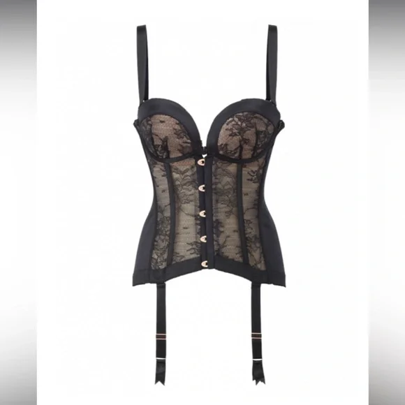 Gossard VIP RETROLUTION CORSET - BLACK 32D